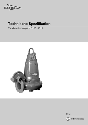 Pompe autoadescanti per acque torbide Flygt-Pumpen NS 3153 LR 272 EEx