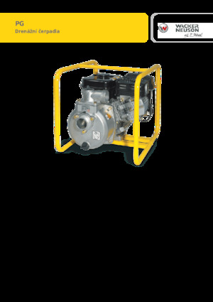 Pompe autoadescanti per acque torbide Wacker Neuson PG2