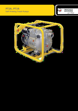 Pompe autoadescanti per acque torbide Wacker Neuson PT2A