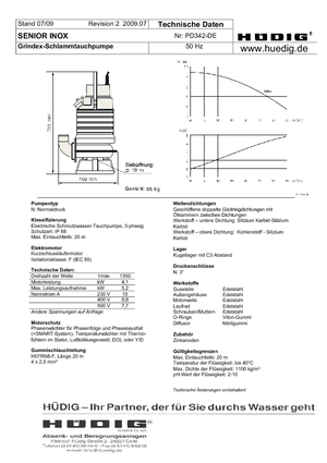 Pompe autoadescanti per acque torbide Grindex Senior Inox
