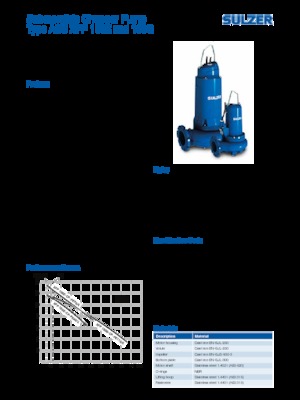 Pompe autoadescanti per acque torbide Sulzer XFP 100 E CP 3