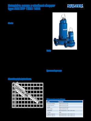 Pompe autoadescanti per acque torbide Sulzer XFP 100 E CP 3