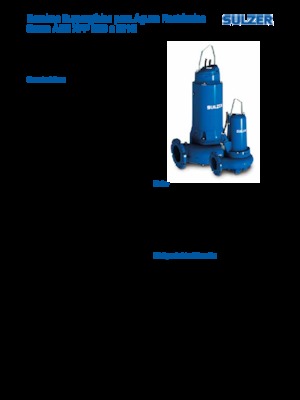 Pompe autoadescanti per acque torbide Sulzer XFP 100 E VX 3