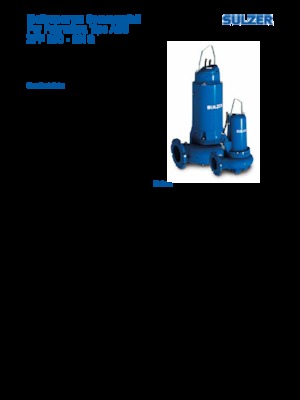Pompe autoadescanti per acque torbide Sulzer XFP 100 E VX 3