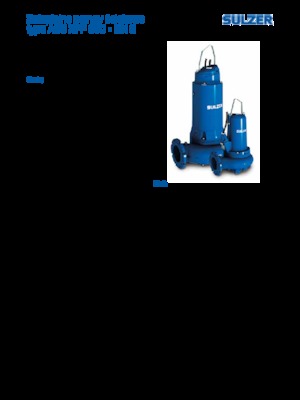 Pompe autoadescanti per acque torbide Sulzer XFP 101 G VX 6