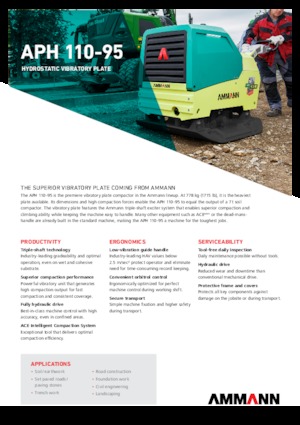 Piastre vibranti reversibili Ammann APH 110-95 Totmann
