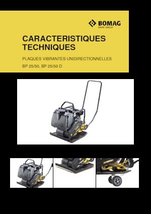 Piastre vibranti monodirezionali Bomag BP 25/50 D