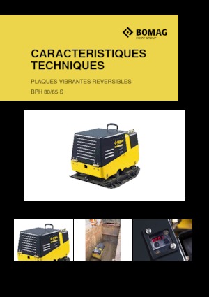 Piastre vibranti reversibili Bomag BPH 80/65 S