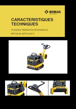 Piastre vibranti reversibili Bomag BPR 25/40 D
