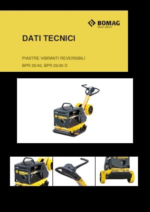 Piastre vibranti reversibili Bomag BPR 25/40 D