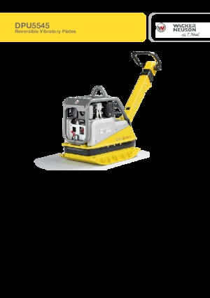 Piastre vibranti reversibili Wacker Neuson DPU5545He c