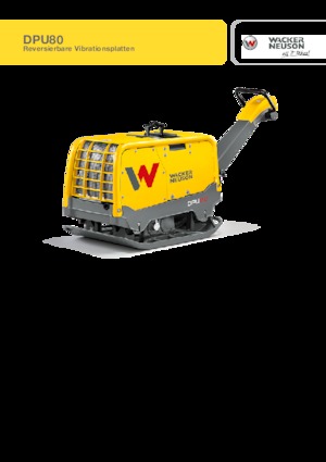 Piastre vibranti reversibili Wacker Neuson DPU80 Lem 770
