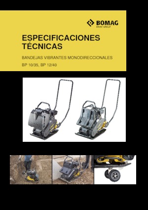 Piastre vibranti monodirezionali Bomag BP 12/40