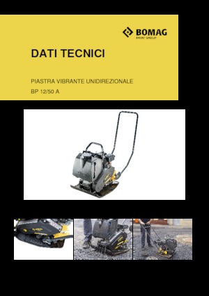 Piastre vibranti monodirezionali Bomag BP 12/50 A