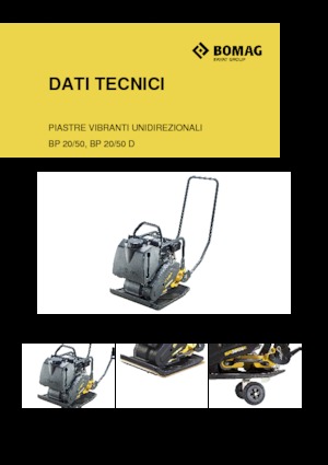 Piastre vibranti monodirezionali Bomag BP 20/50
