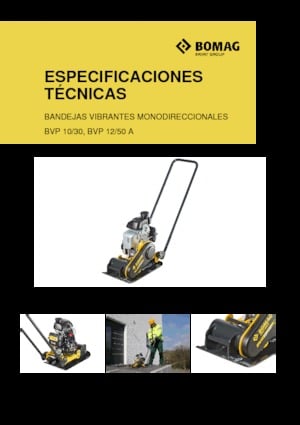 Piastre vibranti monodirezionali Bomag BVP 10/30