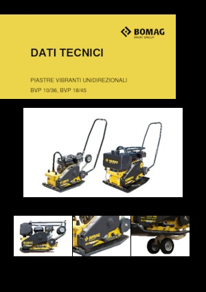 Piastre vibranti monodirezionali Bomag BVP 18/45