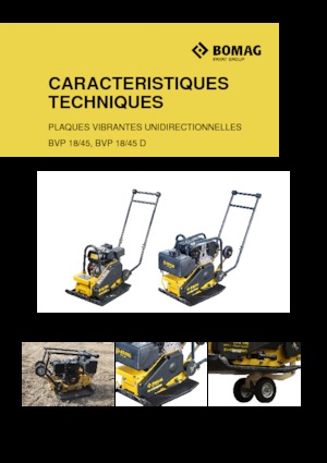 Piastre vibranti monodirezionali Bomag BVP 18/45