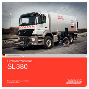 Autocarri spazzatrici con aspirazione a destra BROCK SL 380 K