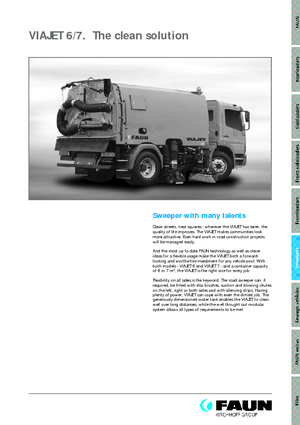 Autocarri spazzatrici con aspirazione a destra Faun Viajet 7