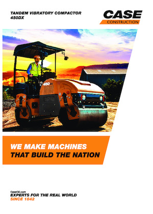 Compattatori stradali vibranti tandem Case 450DX