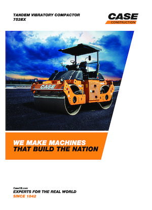 Compattatori stradali vibranti tandem Case 752EX