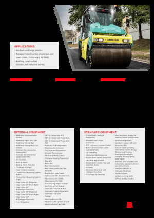 Compattatori stradali vibranti tandem Ammann ARP 95