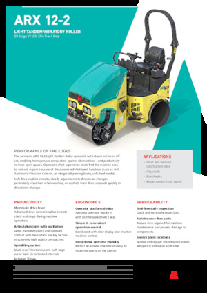 Compattatori stradali vibranti tandem Ammann ARX 12-2