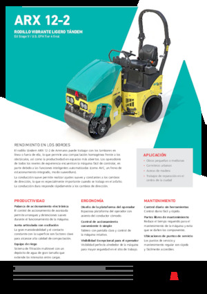 Compattatori stradali vibranti tandem Ammann ARX 12-2