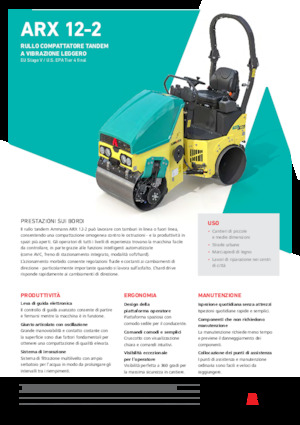 Compattatori stradali vibranti tandem Ammann ARX 12-2