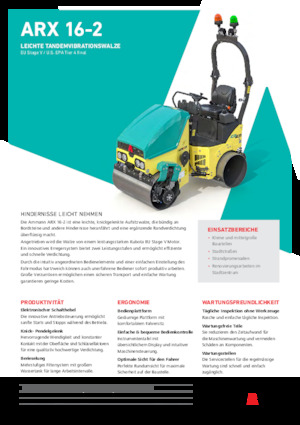 Compattatori stradali vibranti tandem Ammann ARX 16-2