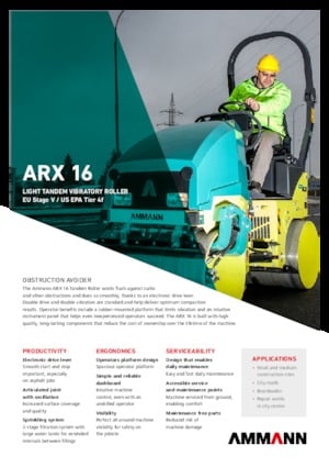 Compattatori stradali vibranti tandem Ammann ARX 16 T4f