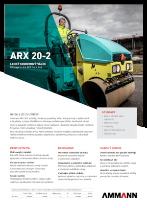 Compattatori stradali vibranti tandem Ammann ARX 20-2
