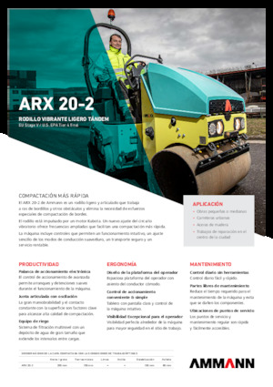 Compattatori stradali vibranti tandem Ammann ARX 20-2