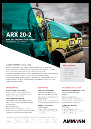 Compattatori stradali vibranti tandem Ammann ARX 20-2
