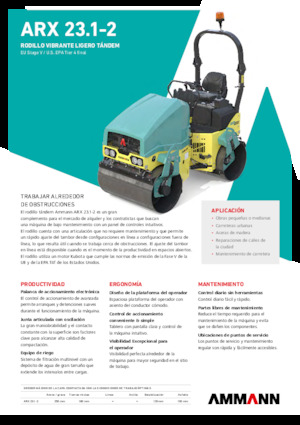 Compattatori stradali vibranti tandem Ammann ARX 23.1-2