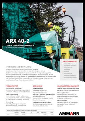 Compattatori stradali vibranti tandem Ammann ARX 40 -2