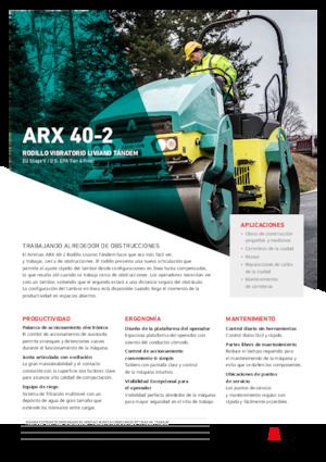 Compattatori stradali vibranti tandem Ammann ARX 40 -2