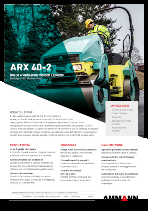 Compattatori stradali vibranti tandem Ammann ARX 40 -2