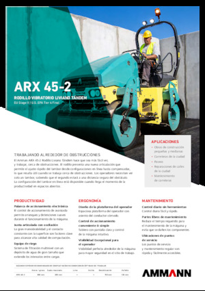 Compattatori stradali vibranti tandem Ammann ARX 45-2