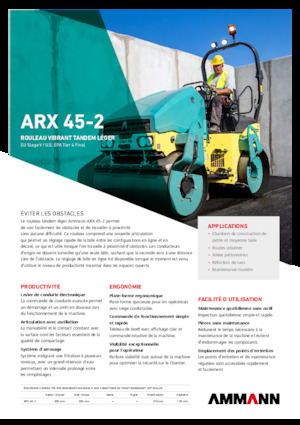 Compattatori stradali vibranti tandem Ammann ARX 45-2