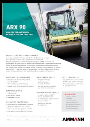 Compattatori stradali vibranti tandem Ammann ARX 90 T 4f