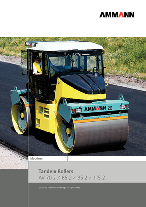 Compattatori stradali vibranti tandem Ammann AV 95-2