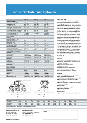 Compattatori stradali vibranti tandem Ammann AV 95-2