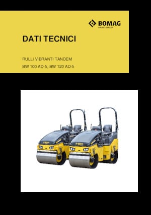 Compattatori stradali vibranti tandem Bomag BW 100 AD-5