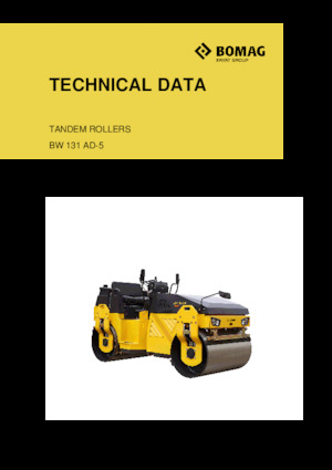 Compattatori stradali vibranti tandem Bomag BW 131 AD-5