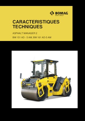 Compattatori stradali vibranti tandem Bomag BW 161 AD-5 AM