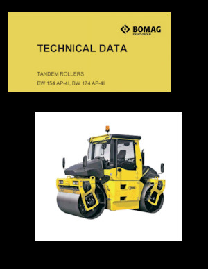 Compattatori stradali vibranti tandem Bomag BW 154 AP-4I