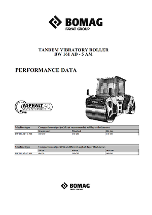 Compattatori stradali vibranti tandem Bomag BW 161 AD-5 AM