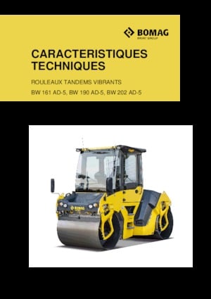 Compattatori stradali vibranti tandem Bomag BW 161 AD-5